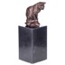 Macska - bronz szobor márványtalpon képe
